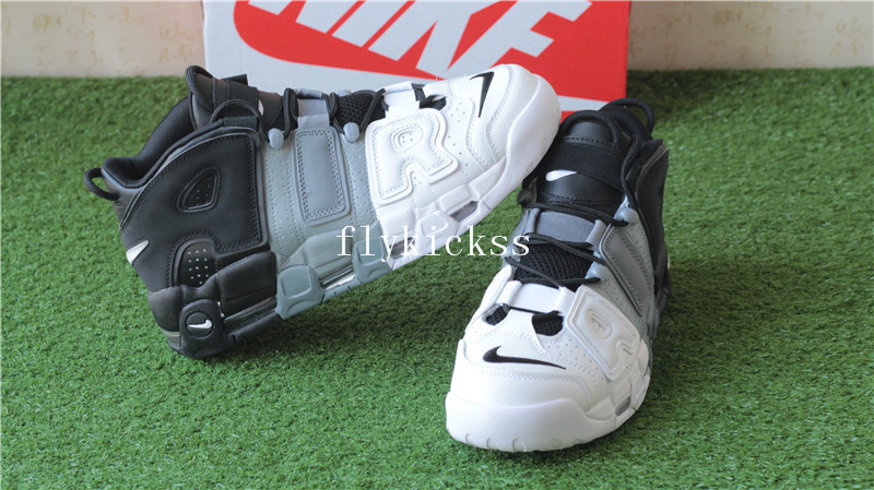 Nike Air More Uptempo Tri Color Black Grey White